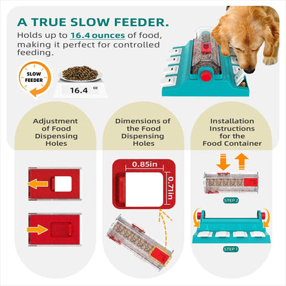 KADTC Smart Drum Puzzle Toy & Slow Feeder