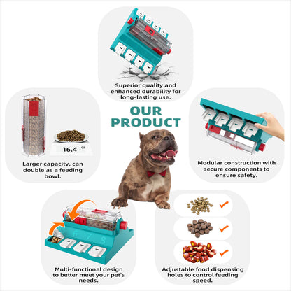 KADTC Smart Drum Puzzle Toy & Slow Feeder