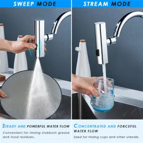 Kitchen Faucet Waterfall Outlet Splash Proof Universal Rotating Bubbler