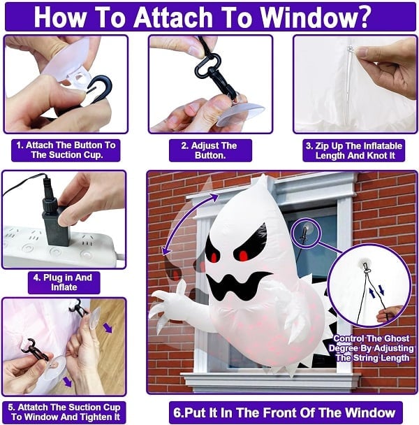 Last Day 50%OFF - 👻LED Halloween Inflatable Ghost