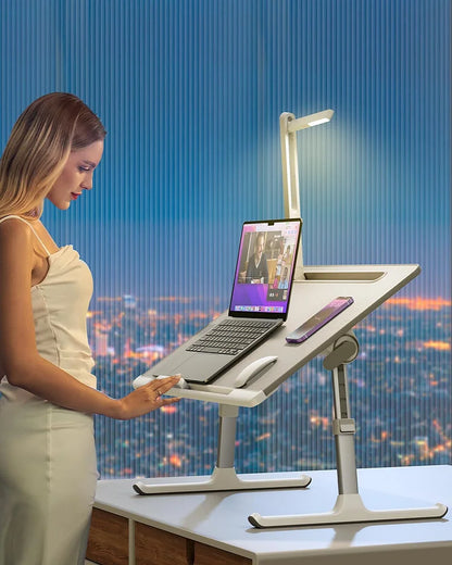 🌷Laptop Bed Tray Desk with LED Desk Light 🔥Last day promotion 🔥
