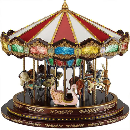 Last Day For Clearance-Buy 1 Get 1 Free-Mr. Christmas Very Merry Carousel