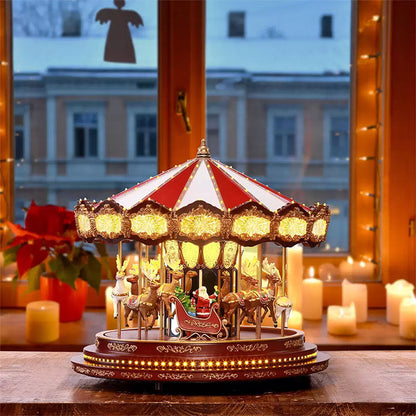 Last Day For Clearance-Buy 1 Get 1 Free-Mr. Christmas Very Merry Carousel