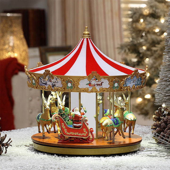Last Day For Clearance-Buy 1 Get 1 Free-Mr. Christmas Very Merry Carousel