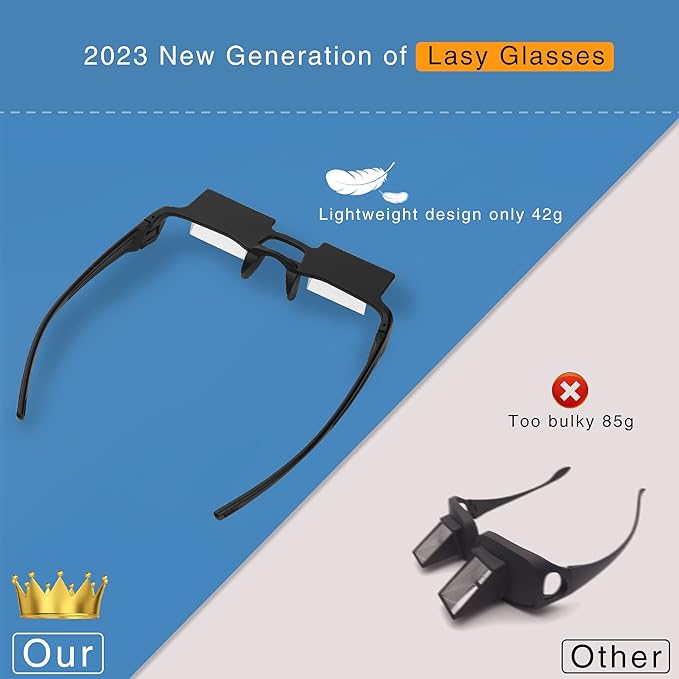 Lazy Glasses Horizontal Reading Glasses