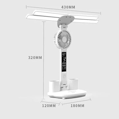 Led Multifunction Table Lamp With Folding Fan