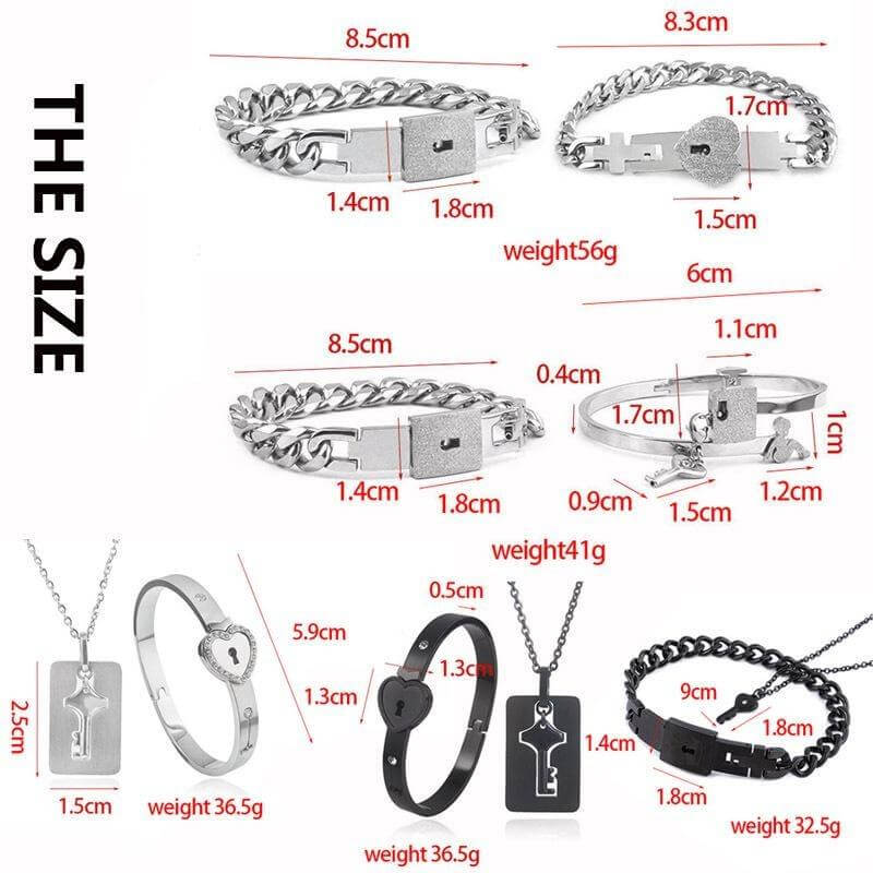 Lock & Key Bracelet for BFF & Couple