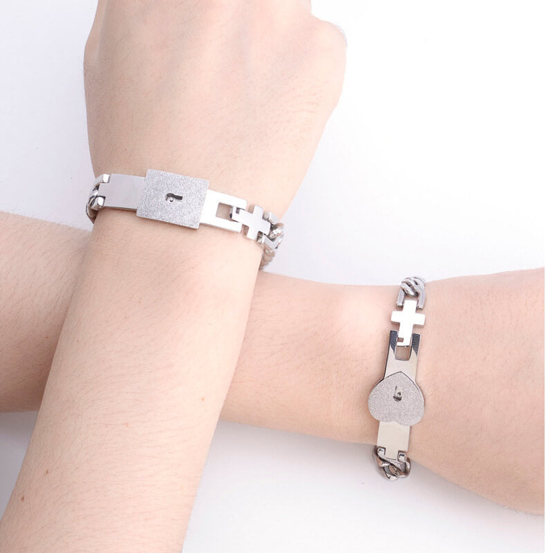 Lock & Key Bracelet for BFF & Couple