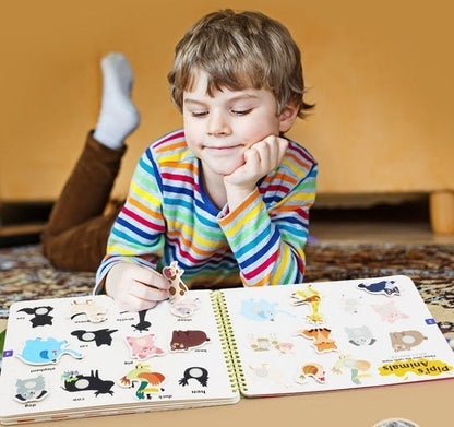 MONTESSORI BUSY BOOK FOR CHILDREN TO DEVELOP LEARNING SKILLS