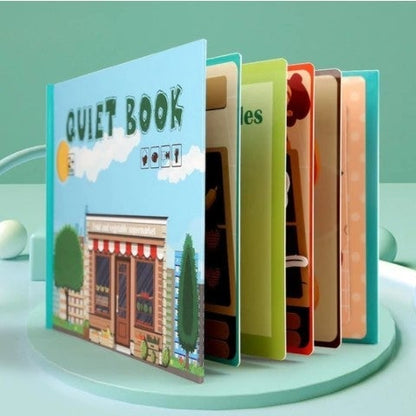 MONTESSORI BUSY BOOK FOR CHILDREN TO DEVELOP LEARNING SKILLS