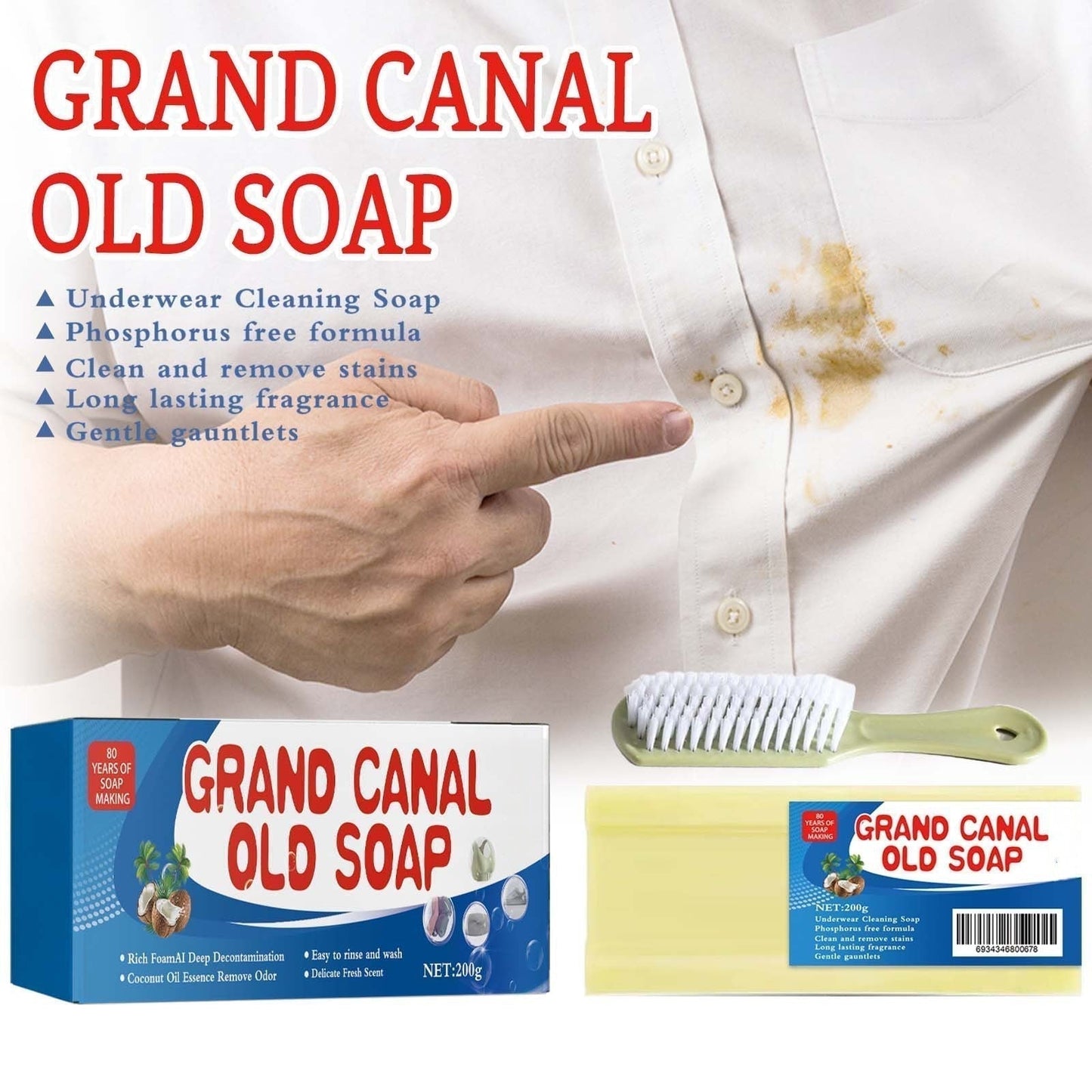 Magic Soap + FREE Brush (Buy 2 Get 1 FREE )