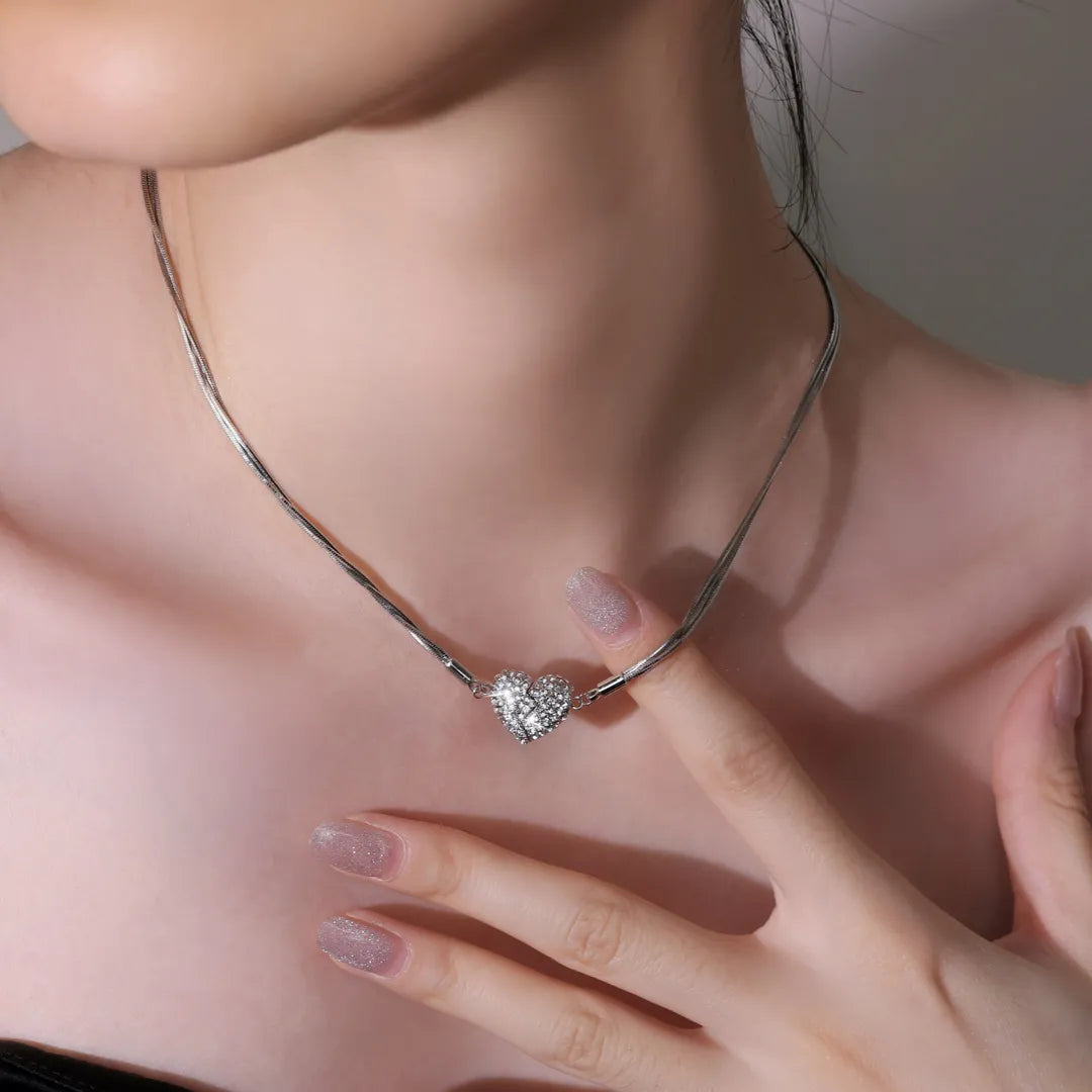 🎄Christmas Hot Sale🎁Magnetic Love Patchwork Necklace