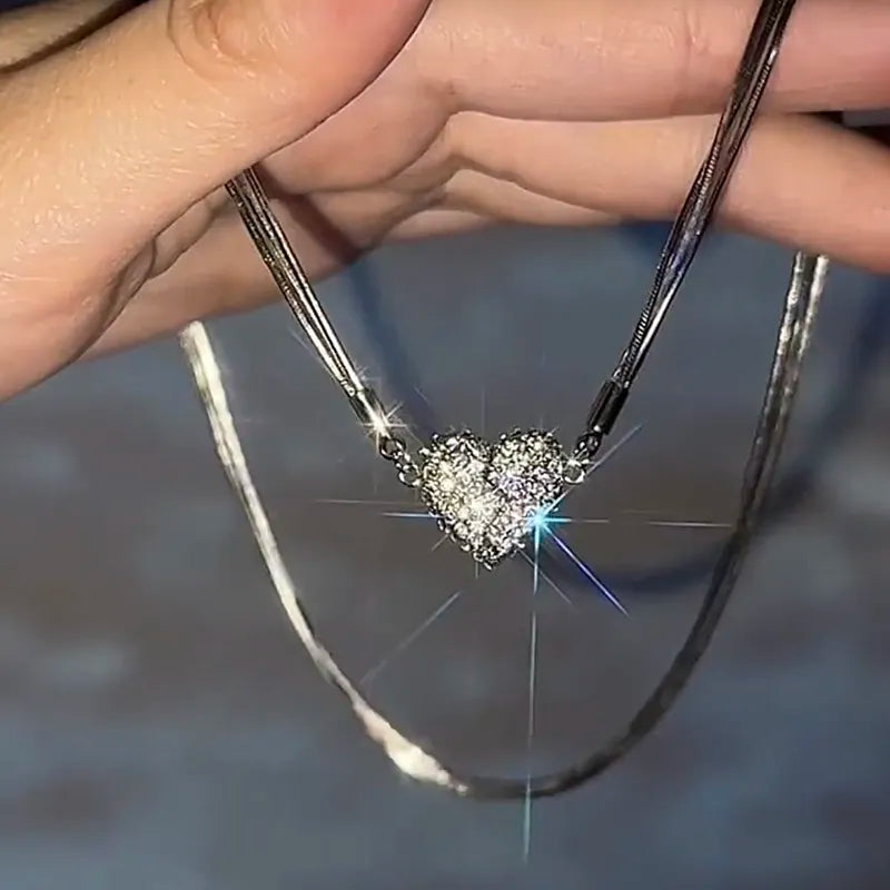 🎄Christmas Hot Sale🎁Magnetic Love Patchwork Necklace