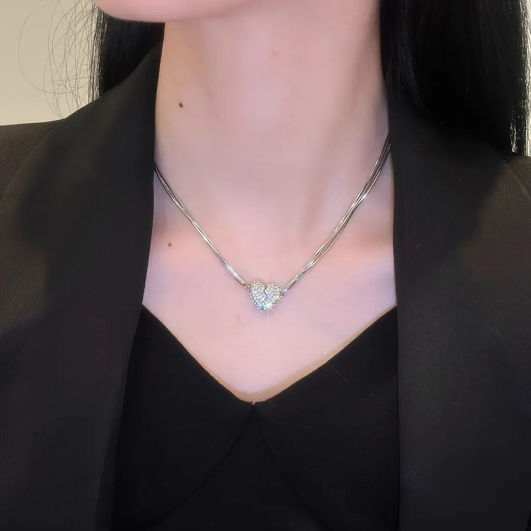 🎄Christmas Hot Sale🎁Magnetic Love Patchwork Necklace