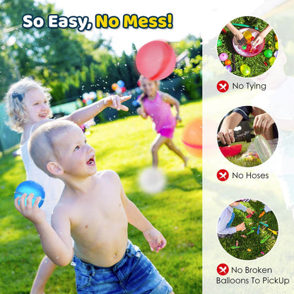 Magnetic Reusable Water Balloons Outdoor Water Summer Fun Toys