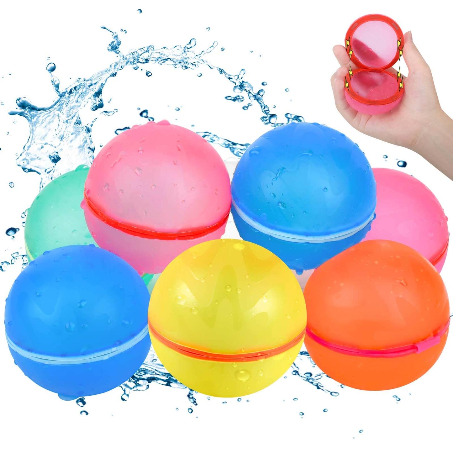 Magnetic Reusable Water Balloons Outdoor Water Summer Fun Toys