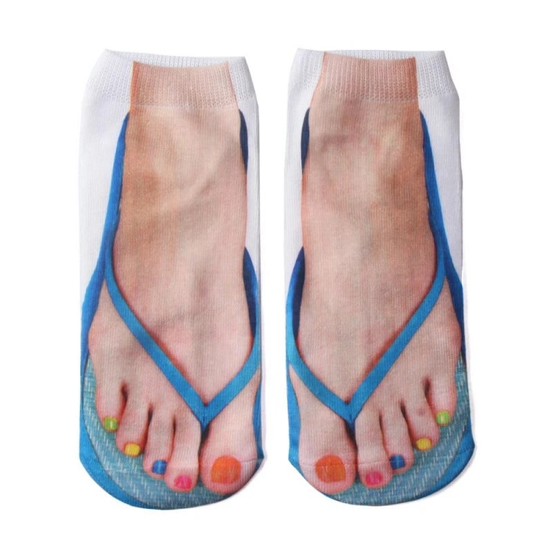 Manicure Print Socks