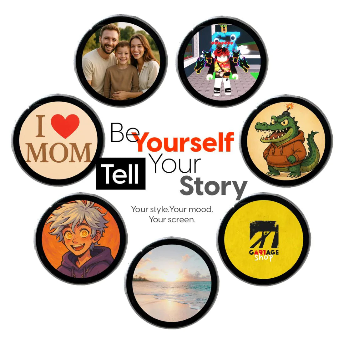 Digital moments display badge For Lovers