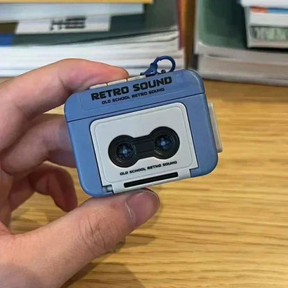 Mini Retro Tape Recorder Keychain