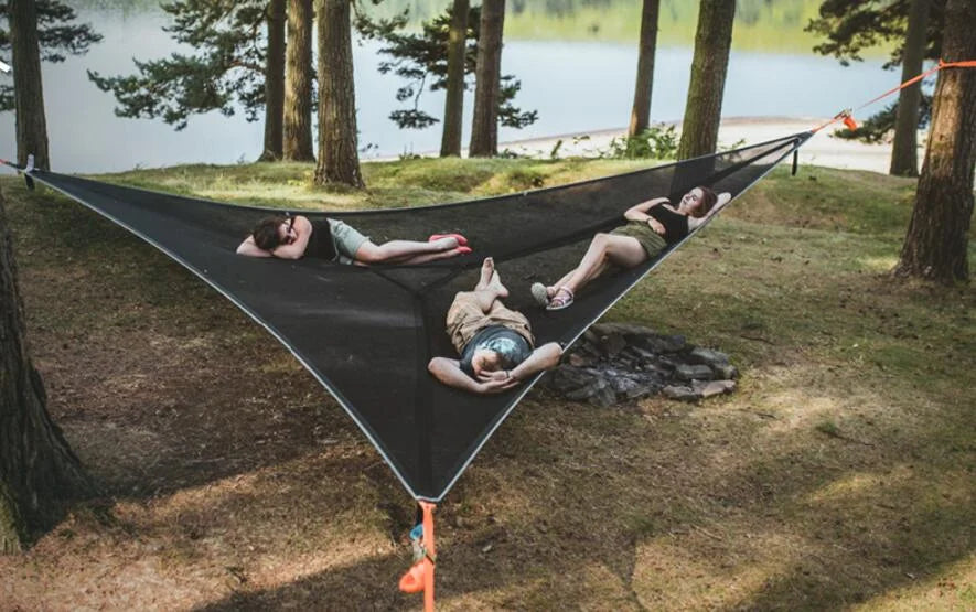 MULTI-PERSON HAMMOCK- PATENTED 3 POINT DESIGN