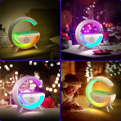 Multifunctional Bluetooth Speaker-Colorful Atmosphere Light Wireless Charging All-in-one Machin
