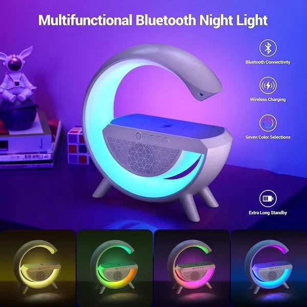 Multifunctional Bluetooth Speaker-Colorful Atmosphere Light Wireless Charging All-in-one Machin