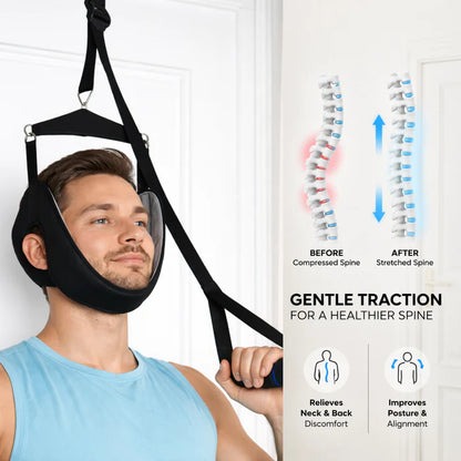 NeckEase Cervical Stretcher – Adjustable Neck Traction & Decompression Device