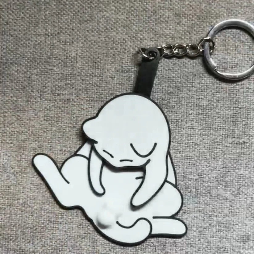 Playful Cat Keychain™ – Cute Spinning Kitten Keychain for Bags, Keys & Phones