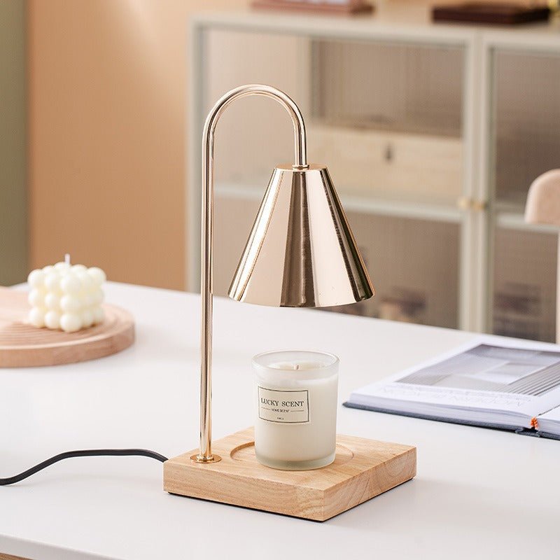 Oak & Iron Flameless Candle Warmer