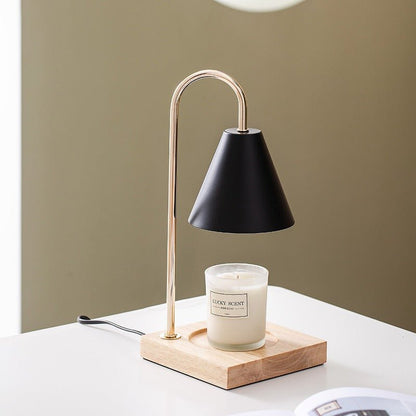 Oak & Iron Flameless Candle Warmer