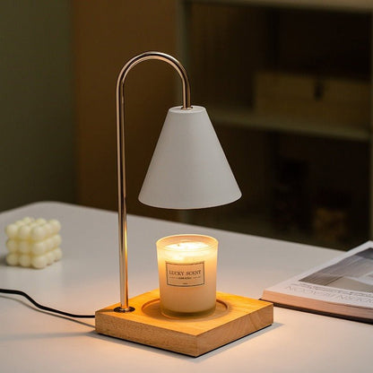 Oak & Iron Flameless Candle Warmer