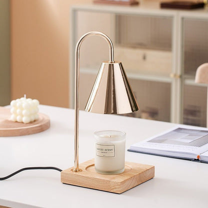 Oak & Iron Flameless Candle Warmer