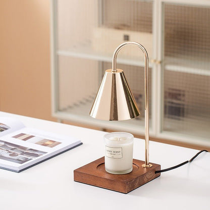 Oak & Iron Flameless Candle Warmer