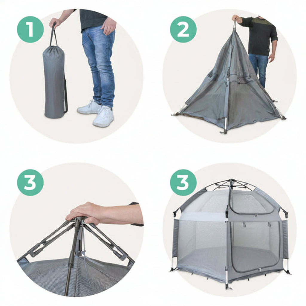 CozyPaws Portable Pet Playpen Set