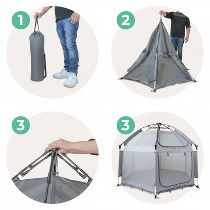 CozyPaws Portable Pet Playpen Set