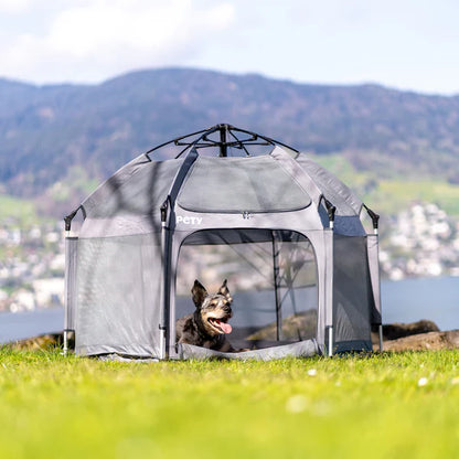 PETY large dog playpen set, with floor mat and roof