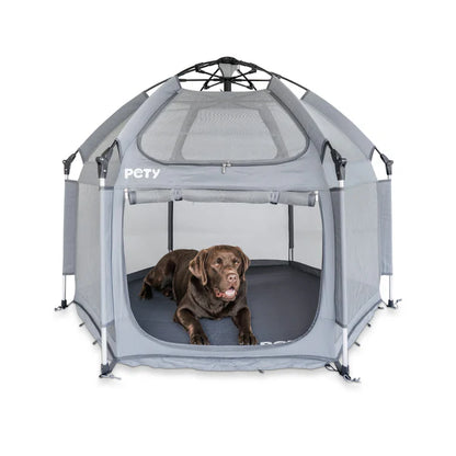 PETY large dog playpen set, with floor mat and roof