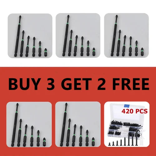 PH2 MAGNETIC SCREWDRIVER BIT SET -💪DRILLING WORK NO LONGER BE COMPLICATED!