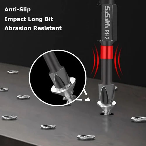 PH2 MAGNETIC SCREWDRIVER BIT SET -💪DRILLING WORK NO LONGER BE COMPLICATED!