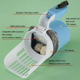 Pet Cat Litter Shovel Scoop Filter