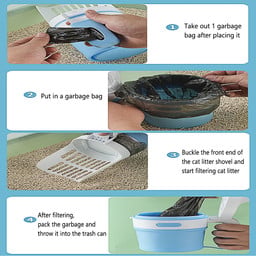 Pet Cat Litter Shovel Scoop Filter