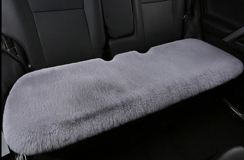 Plush Car Seat Cushions Grey