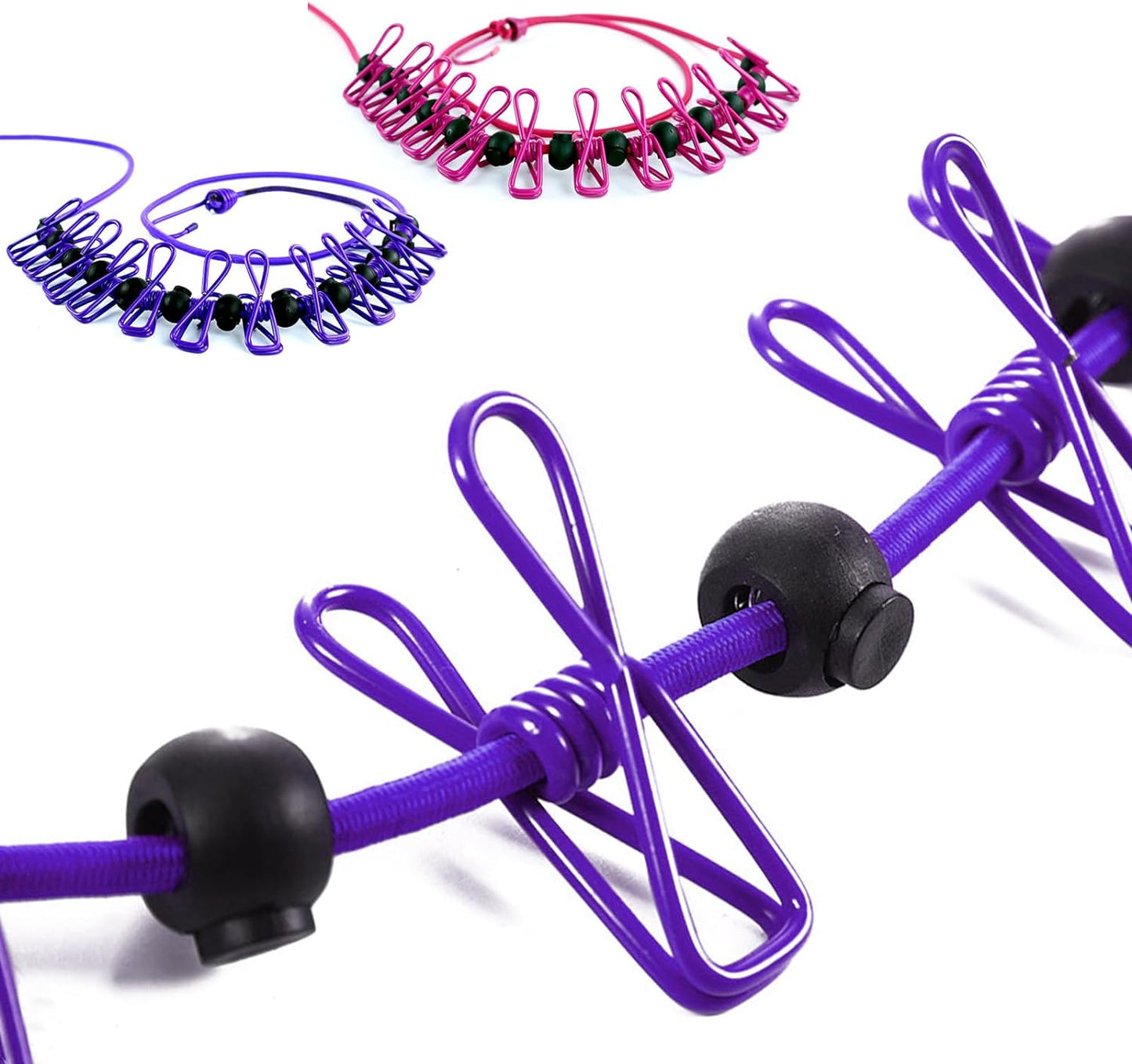 Portable Washing Line Elastic Clothes Line for Travel