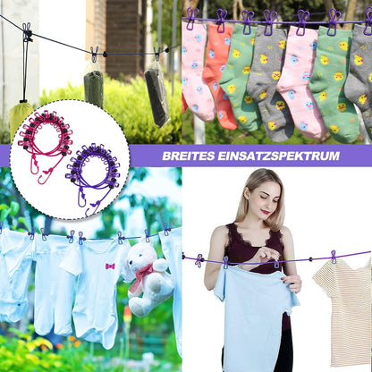 Portable Washing Line Elastic Clothes Line for Travel