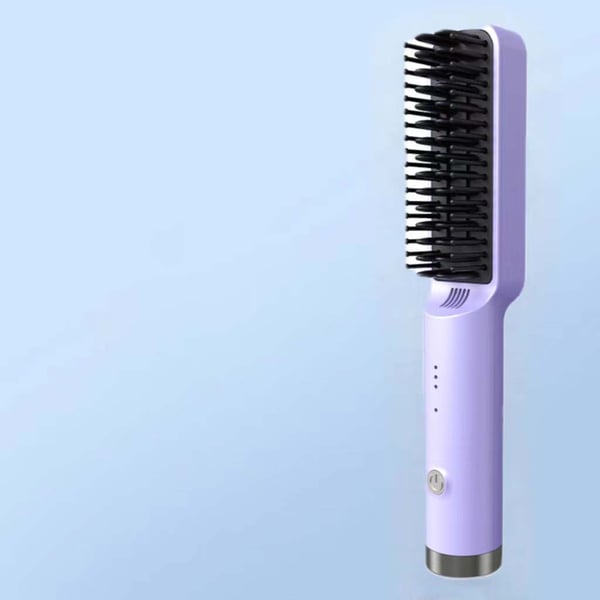 Portable cordless mini hair straightening comb