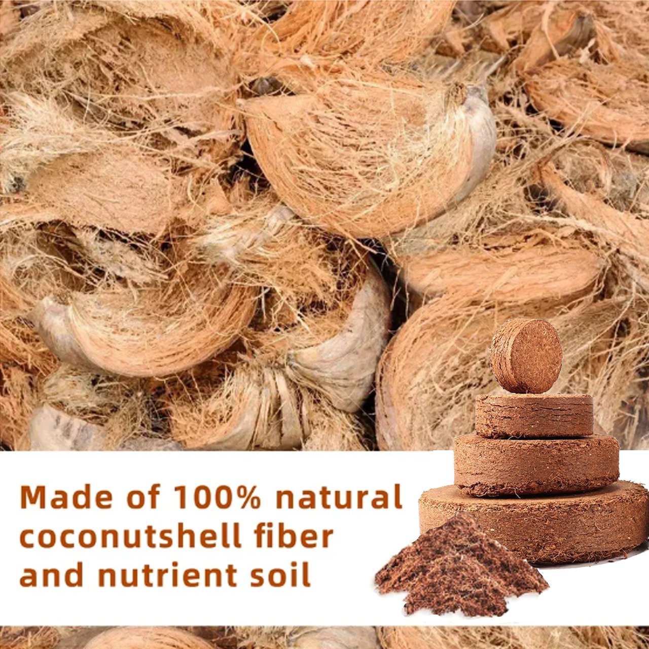 Spring Hot Sale 50% OFF✨ - Premium Organic Coconut Coir Bricks for Plants