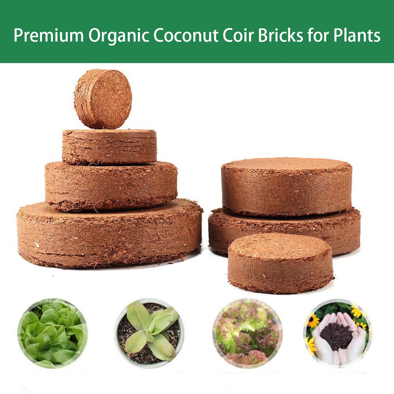 Spring Hot Sale 50% OFF✨ - Premium Organic Coconut Coir Bricks for Plants