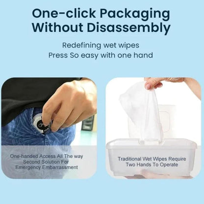 Pressed Portable Wet and Dry Wipes