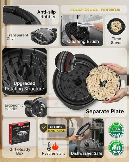 Pro Chicken Shredder, 10.8" Visible Meat Shredders Tool