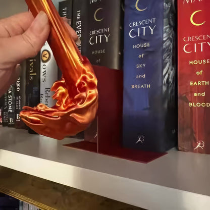 Epic Fire-Breathing Dragon Bookshelf Guardian & Display Figurine